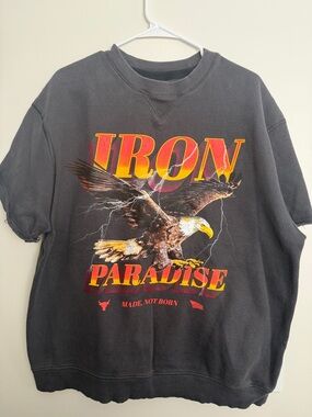 Under Armour Black Pullover Sweatshirt with White Logo